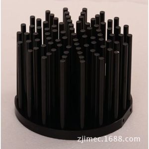 Nouveau type de dissipateur thermique en alliage d'aluminium moulé à froid, rond, brossé argenté, solution de refroidissement LED, vente en gros - Product Image 2