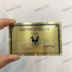 China Factory Custom Stainless Steel Luxury Metal Business Cards With Logo - Product Image 6