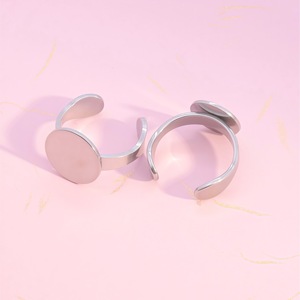 Stainless Steel Round Geometric <b>Ring</b> Unisex Fashion Jewelry Gift Accessory - Product Image 1
