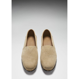 Espadrilles à semelle en caoutchouc, daim taupe - Product Image 4
