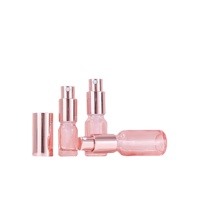 Haute qualité vide 5ml 10ml Mini petit échantillon noir or argent aluminium pulvérisateur couvercle décanter rose verre vaporisateur bouteille de parfum