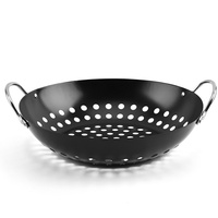 Accessoires de cuisine : Panier de cuisson robuste en acier inoxydable antiadhésif pour fruits, légumes et barbecue, idéal pour le camping