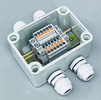 Boîtier de jonction électrique extérieur protégé IP65 en plastique ABS pour la connexion des fils et la protection des circuits