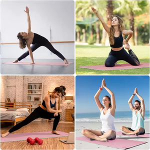 Tapete <span class=keywords><strong>de</strong></span> <span class=keywords><strong>Yoga</strong></span> TPE <span class=keywords><strong>de</strong></span> 6mm <span class=keywords><strong>de</strong></span> Grosor, Antideslizante e Impermeable, para <span class=keywords><strong>Yoga</strong></span>, Pilates, Gimnasio en Casa y Fitness - Product Image 4