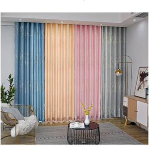 Lusso europeo rosa floreale testurizzato Jacquard 85% <span class=keywords><strong>tende</strong></span> oscuranti pannelli termici per soggiorno ragazze decorazione camera da letto - Product Image 6