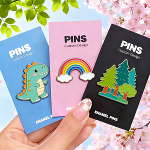 เข็มกลัดโลหะลายการ์ตูนอนิเมะสั่งทำพิเศษ แบบเคลือบอ่อนหรือแข็ง ออกแบบเองได้ ผลิตโดยตรงจากโรงงาน งานฝีมือโลหะ - Product Image 1