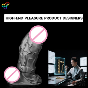 Extra großer Dildo mit langen, realistischen Merkmalen Weiches, flexibles Design Sexspielzeug für Erwachsene von guter Qualität aus flüssigem Silikon - Product Image 2