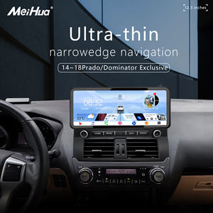 超薄型 12.3インチ 車載用タッチスクリーン Android 7862s マルチメディアプレーヤー プラド/ドミネーター専用 14-18年式 ヘッドユニット ダッシュキット - Product Image 2