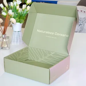 Boîte d'emballage personnalisée avec Logo, boîte postale écologique de beauté naturelle, boîte postale en papier noir