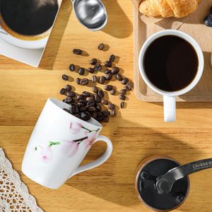 <span class=keywords><strong>Mug</strong></span> en <span class=keywords><strong>porcelaine</strong></span> <span class=keywords><strong>fine</strong></span> 10oz-11oz, <span class=keywords><strong>mug</strong></span> à café au design classique, compatible lave-vaisselle et micro-ondes, sans danger pour les aliments - Product Image 3