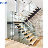 Holztreppe Lieferant moderne Innentreppe mit Holz stufen maßge schneiderte Innentreppen