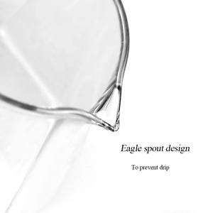 Nouvelle cafetière en verre NIBU de haute qualité avec <span class=keywords><strong>filtre</strong></span> à café manuel et pot de service pour le partage - Product Image 3