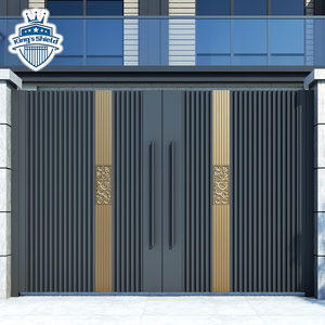 Dernier Design moderne allée automatique en <span class=keywords><strong>aluminium</strong></span> persienne en acier porte d'entrée motorisée balançoire pour maison et jardin extérieur - Product Image 1