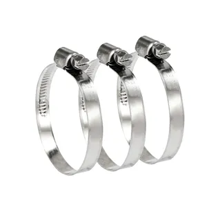 304 201 stainless steel German Type Adjustable 8-12mm Stainless Steel Hose Clamp for industry