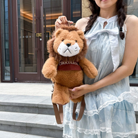 Sac à dos en peluche pour enfants, motif animal (lion, éléphant), idéal pour la maternelle, cadeau, vente en gros