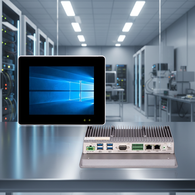8inch Industrial Capacitive/Resistance Touch Screen Panel Pc Embedded/Wall Mount/Desktop Fanless Computer with Linux/win10 11