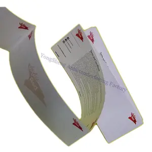 Z fan fold thermal paper ticket hologram hot stamped thermal paper voucher/ perforated coupon/ticket