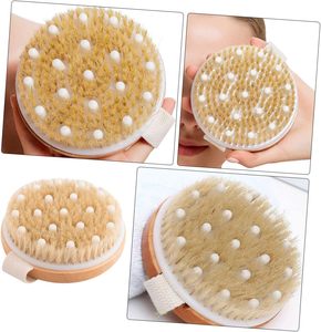 Meilleure vente Brosse à cheveux écologique pour bébé <span class=keywords><strong>Coussin</strong></span> rond en bois et nylon avec poignée <span class=keywords><strong>de</strong></span> banc souple Brosse douce pour le visage avec fonction <span class=keywords><strong>de</strong></span> massage - Product Image 6