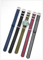 Bracelet de montre en nylon souple et respirant de 20 22 mm pour Omega Seiko MIDO Tissot, bracelet de montre en tissu avec boucle à ardillon