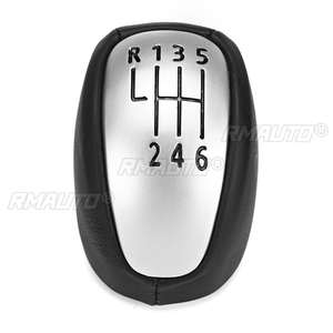 Poignée de levier de vitesses manuelle à 6 vitesses pour Renault/Laguna MK3 2007-2014, levier de vitesses en cuir PU, boule de levier de vitesses 2008 2009 2010 2011 2012 2013 - Product Image 3