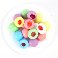Halal 3D Popping Fruitig Aroma's Gevulde Ballenvormige Meerkleurige Gummy Candy Flesverpakking Aanpasbaar Chinese Fabriek Beschikbaar