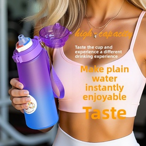 Botella Deportiva de Gran Capacidad con Boquilla Tipo Pajita, Material PC, Personalizable, para Exteriores, Sin Azúcar, Sin Calorías - Product Image 1