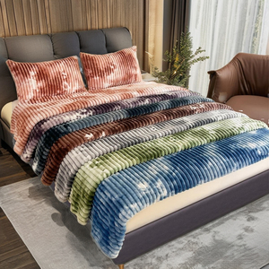Vente en gros de literie bon marché Chine polyester imprimé personnalisé couette hiver <span class=keywords><strong>fausse</strong></span> <span class=keywords><strong>fourrure</strong></span> polaire jeter des couvertures - Product Image 1