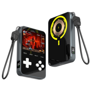 New 15W Từ Không Dây Nhanh Chóng Sạc 2-Trong-1 Di Động Retro Chơi Game Ngân Hàng Điện Cầm Tay Trò Chơi Giao Diện Điều Khiển Cho On-The-Go Giải Trí - Product Image 1