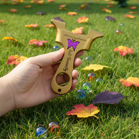 Slingshot en acier inoxydable, design sans boucle, dents de dragon, élastique robuste, pour tir en plein air, chasse, jeux de tir sur cible