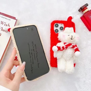 <span class=keywords><strong>Coque</strong></span> de téléphone de noël avec motif de dessin animé pour <span class=keywords><strong>Iphone</strong></span> 14 13 Pro 12 8 Plus, housse en peluche pour <span class=keywords><strong>Iphone</strong></span> <span class=keywords><strong>Xr</strong></span> 11 Pro Max, joli cadeau de coquille d'ours - Product Image 3