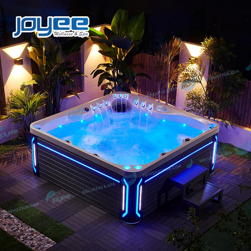 Joyee Foshan Fabrikant Op Maat Bovengronds High-End Jacuzzi Optionele Maten Massagebad Modern Design Ontspannende Badkuip