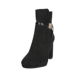 Stivaletti neri da donna con tacco alto 7875 Slip-On a punta in stile Chelsea inverno autunno modello leopardato scarpe che aumentano di altezza - Product Image 6