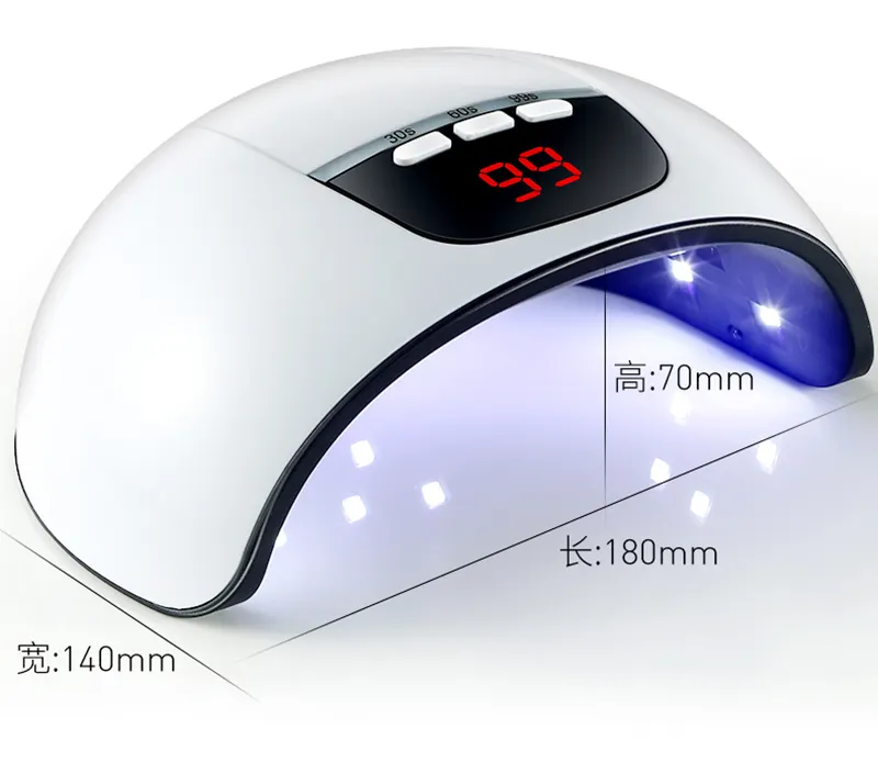 LED tırnak lambası tırnak kurutucu çift eller için UV jel oje ile hareket algılama manikür Salon aracı