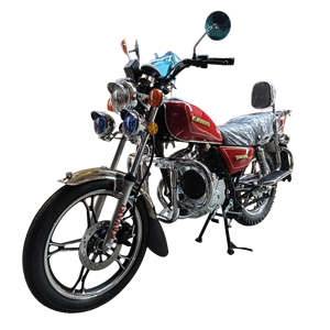 Scooter électrique à 2 roues, homologué CEE, moto vintage rouge classique - Product Image 2