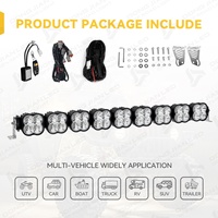 Barra de Luz LED Modular Enlazable de 38 Pulgadas para Techo, RGB DRL, Luz de Conducción Todoterreno para Ranger, Tacoma, Hilux, Polaris RZR, UTV, 4x4, Ute