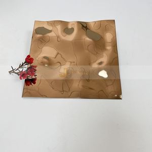 EX423 <b>Mirror</b> Water Ripple Stainless Steel <b>Panel</b> Interior Ceiling Design for Hotel Wall Architectural Decoration - Product Image 4