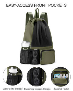 Sac à dos à cordon en nylon durable, imperméable, avec filet pour équipement de plongée, ensemble de plongée, échantillon gratuit - Product Image 3