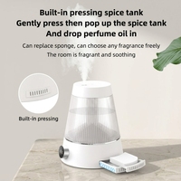 Humidificateur portable alimenté par USB, capacité de 1,0 à 2,5 L, matériau ABS, garantie de six mois, chambre à coucher, maison, bureau, lumière respirante