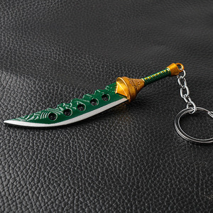 Mới đến Nhật Bản Manga liones vũ khí <span class=keywords><strong>Keychain</strong></span> Anime meliodas <span class=keywords><strong>Hawk</strong></span> vũ khí Keyring thanh kiếm cổ điển móc khóa - Product Image 3