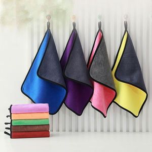 Ücretsiz örnek popüler hızlı kuru mikrofiber araç kurutma havlusu otomatik detaylandırma Rag süper emici temizlik bezi - Product Image 2