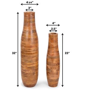 23L Extra Large Floor Vases en <span class=keywords><strong>bois</strong></span> pour la décoration Salon Floor Tall Floor <span class=keywords><strong>Vase</strong></span> - Product Image 2