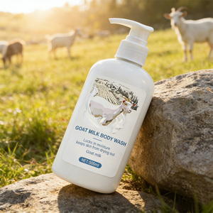 Gel de Baño de Leche de Cabra Personalizado OEM ODM 500ml, Ácido Hialurónico de Alto Peso Molecular, Nutritivo y Antienvejecimiento para Mujeres - Product Image 4