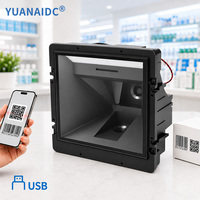 Lecteur de codes-barres omnidirectionnel 2D YUANAIDC, scanner de codes QR USB, détection automatique pour les magasins de détail, les supermarchés, les points de vente