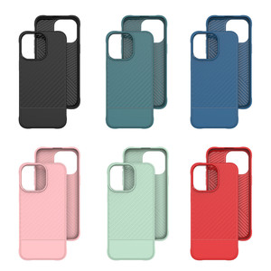 Da cảm thấy Matte linh hoạt mềm TPU sọc trường hợp điện thoại cho iPhone 16 15 cộng với 14 13 12 11 Pro Max chống trượt điện thoại di động trường hợp - Product Image 1