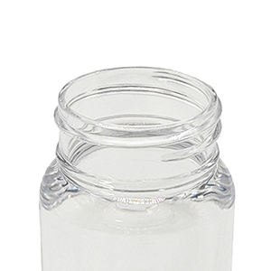 Precio al por Mayor, Dispensador de Cápsulas Transparente de 40 ml, Botella de Plástico PS Portátil Sellada con Tapa Roja - Product Image 4