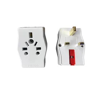 Adaptador de tomada de 3 pinos 220V 250V sem neon