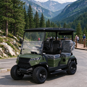 Carrito de Golf Eléctrico GRENTEK de 4 Plazas, Buggy Todoterreno con Color de Carrocería Personalizado, Parabrisas y Asientos de Lujo - Product Image 1