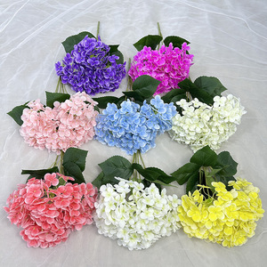 Fábrica de Flores Meiyu, Hortensias Artificiales, 180 Piezas, 5 Cabezas, de Goma Suave, Hechas a Mano, Decoraciones para el Hogar y Bodas - Product Image 2