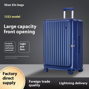 Valise à roulettes de voyage d'affaires à ouverture frontale de grande capacité quotidienne de 20 pouces, cadeau d'entreprise, bagages pour voyageurs d'affaires - Product Image 4