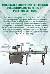 Machine de marquage laser UV haute précision avec inspection et rejet automatiques du code, téléchargement des données pour la traçabilité anti-contrefaçon des canettes métalliques - Product Image 6
